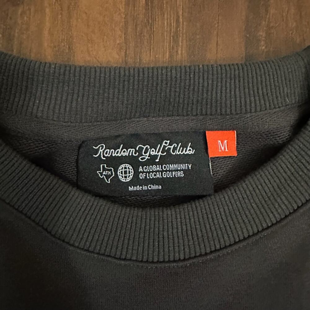 RANDOM GOLF CLUB Sweatshirt Charcoal Graphic Crewneck Athleisure Sports - Picture 6 of 9